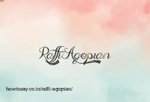Raffi Agopian