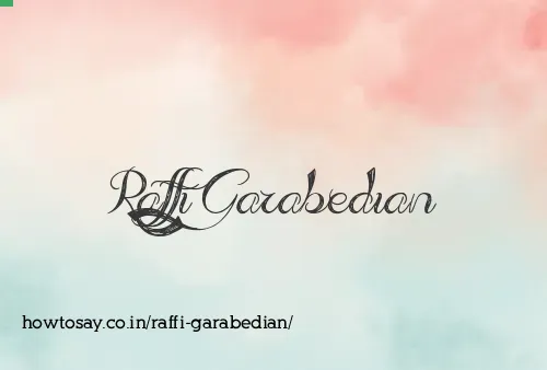 Raffi Garabedian