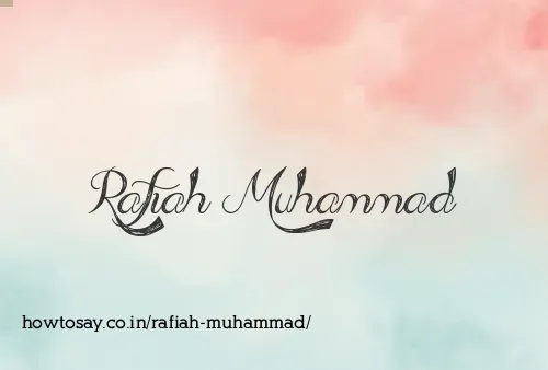 Rafiah Muhammad