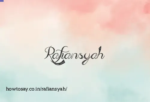 Rafiansyah