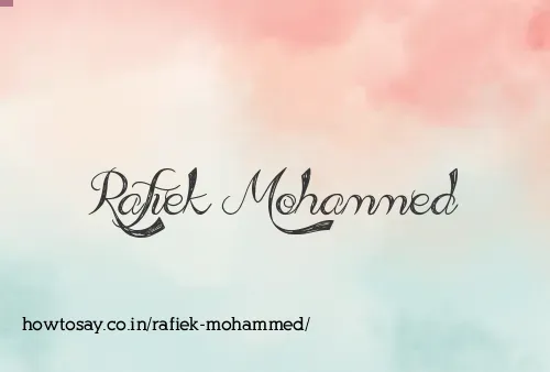 Rafiek Mohammed