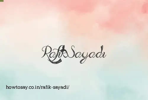 Rafik Sayadi