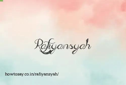 Rafiyansyah