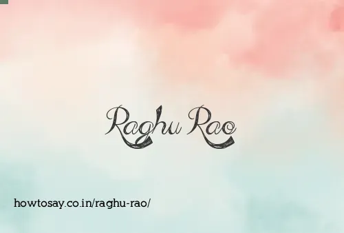 Raghu Rao