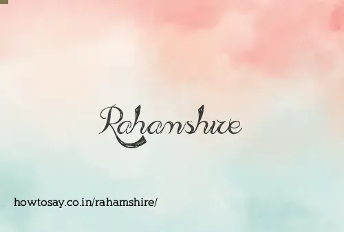 Rahamshire