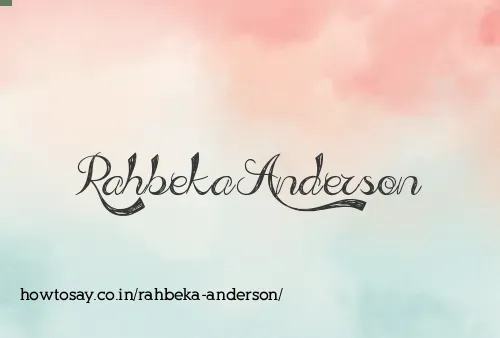 Rahbeka Anderson