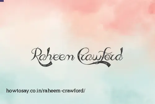 Raheem Crawford