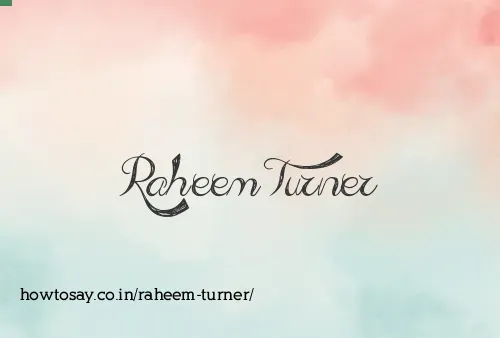 Raheem Turner