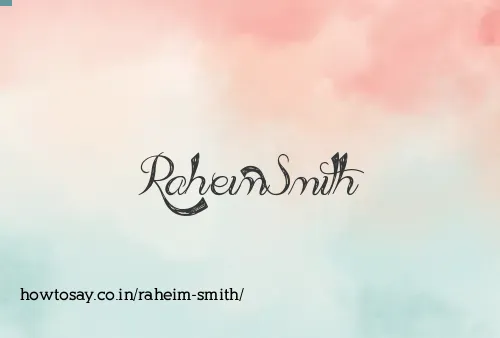Raheim Smith