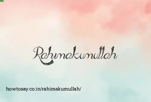Rahimakumullah