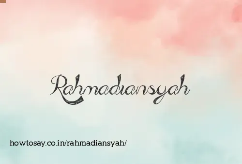 Rahmadiansyah