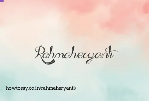 Rahmaheryanti
