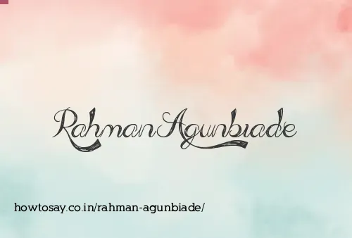 Rahman Agunbiade