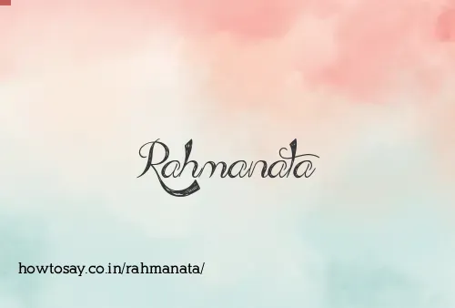 Rahmanata