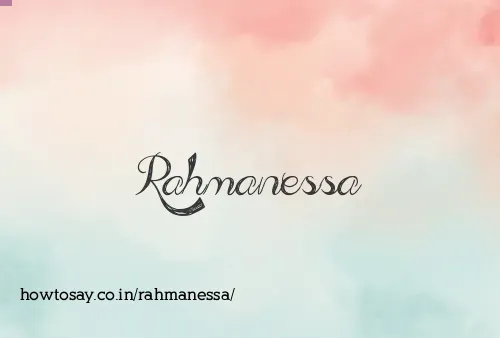 Rahmanessa