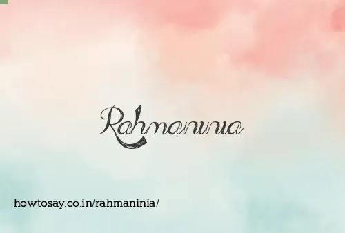 Rahmaninia