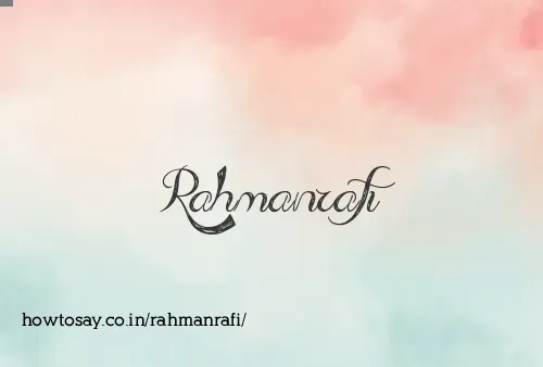 Rahmanrafi
