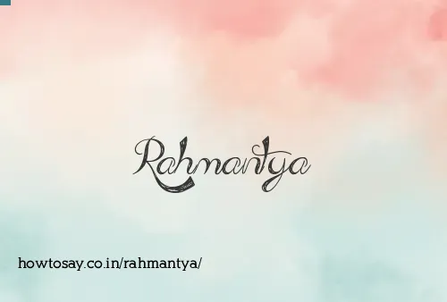 Rahmantya