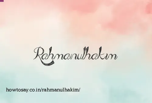Rahmanulhakim