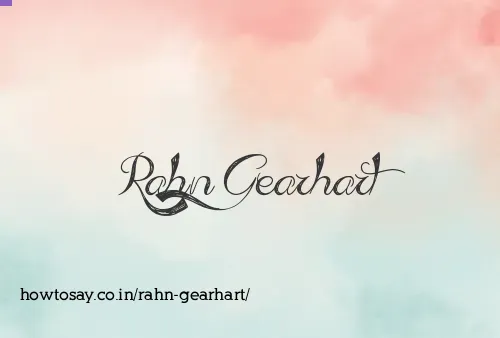 Rahn Gearhart