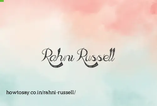 Rahni Russell