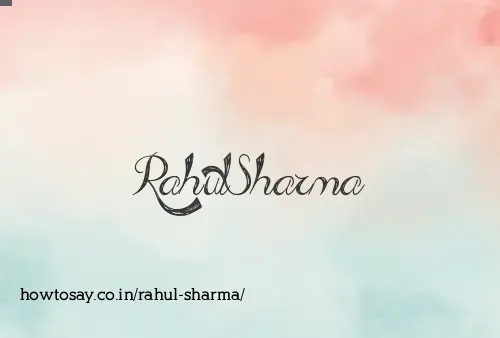 Rahul Sharma