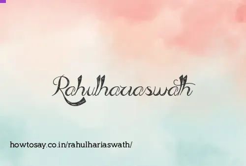Rahulhariaswath