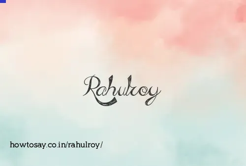 Rahulroy