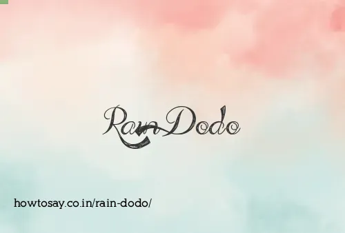 Rain Dodo