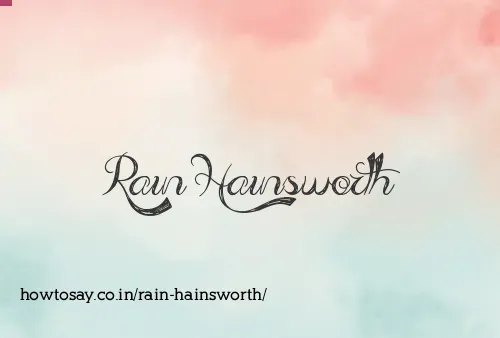 Rain Hainsworth