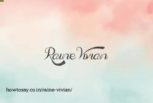 Raine Vivian