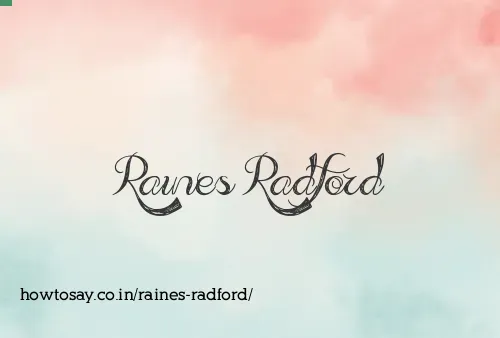 Raines Radford