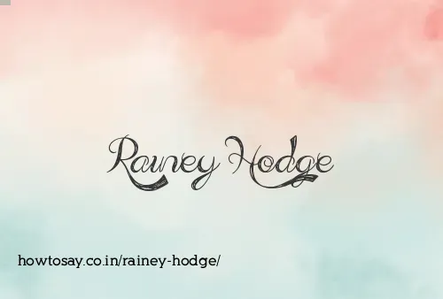 Rainey Hodge