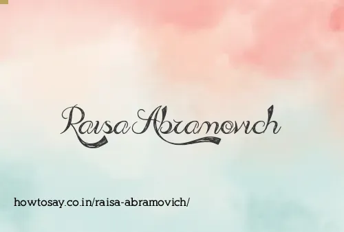 Raisa Abramovich