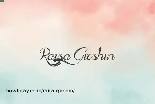 Raisa Girshin