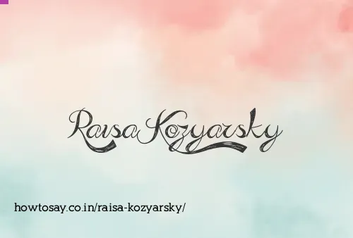 Raisa Kozyarsky