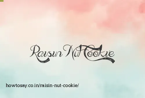 Raisin Nut Cookie