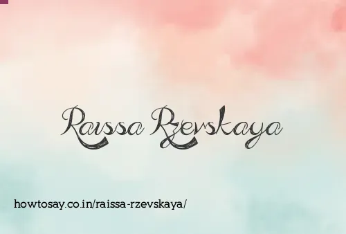 Raissa Rzevskaya