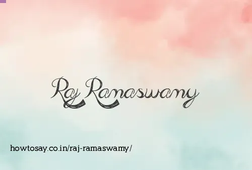Raj Ramaswamy