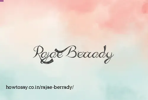 Rajae Berrady