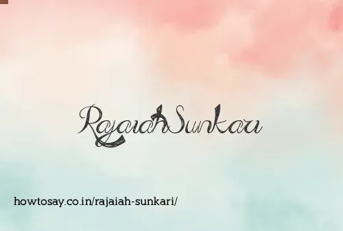 Rajaiah Sunkari