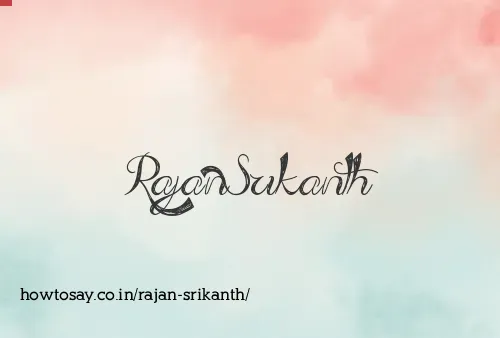 Rajan Srikanth