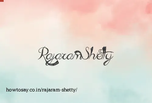 Rajaram Shetty