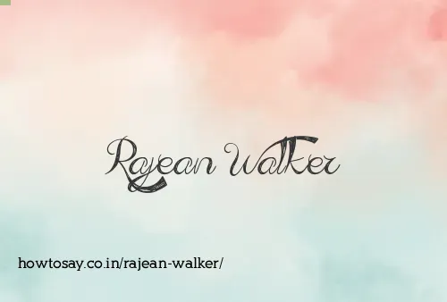 Rajean Walker