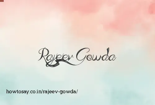 Rajeev Gowda