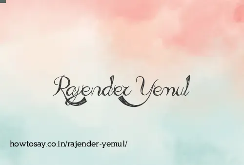 Rajender Yemul