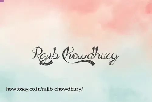 Rajib Chowdhury