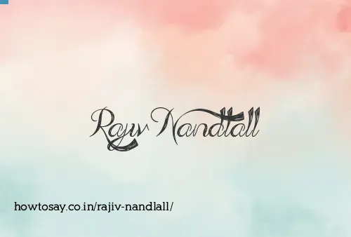 Rajiv Nandlall