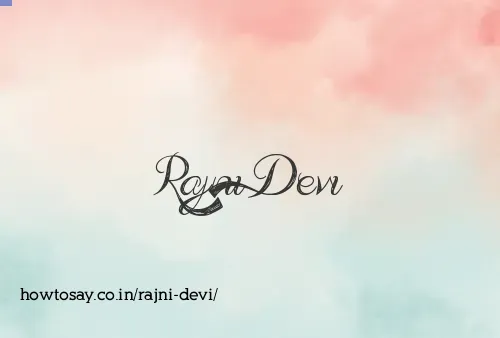 Rajni Devi