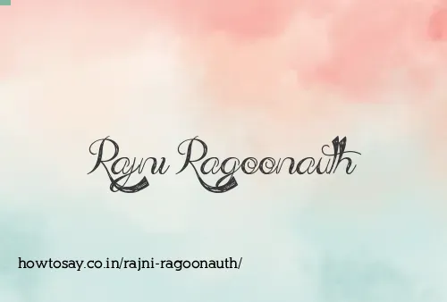 Rajni Ragoonauth